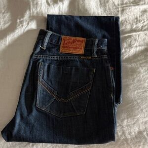 Vintage Lucky Brand Men's Deep Indigo Relaxed Jeans